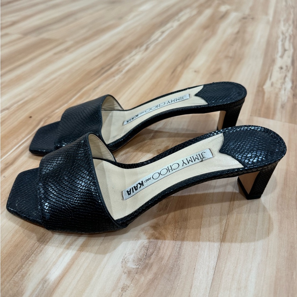 JIMMY CHOO HEELS — Size 35.5
Collaboration with Jimmy Choo and Kaia Gerber